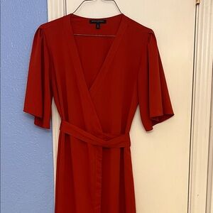 Banana Republic Red Wrap Dress